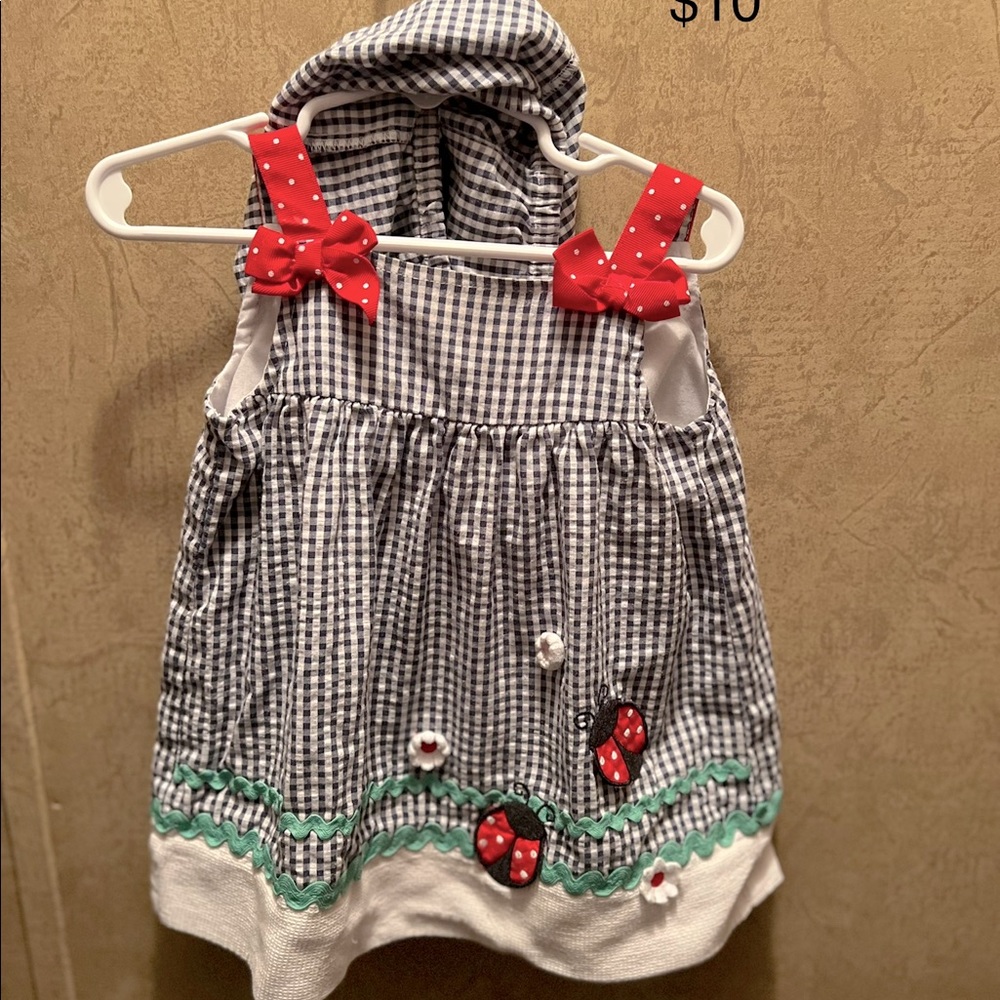 Smocked dress and undercover